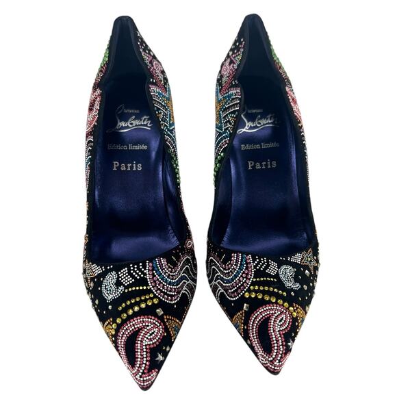 Christian Louboutin Limited Edition Hot Chick Starlight Embellished Pumps 100MM - Picture 8 of 16